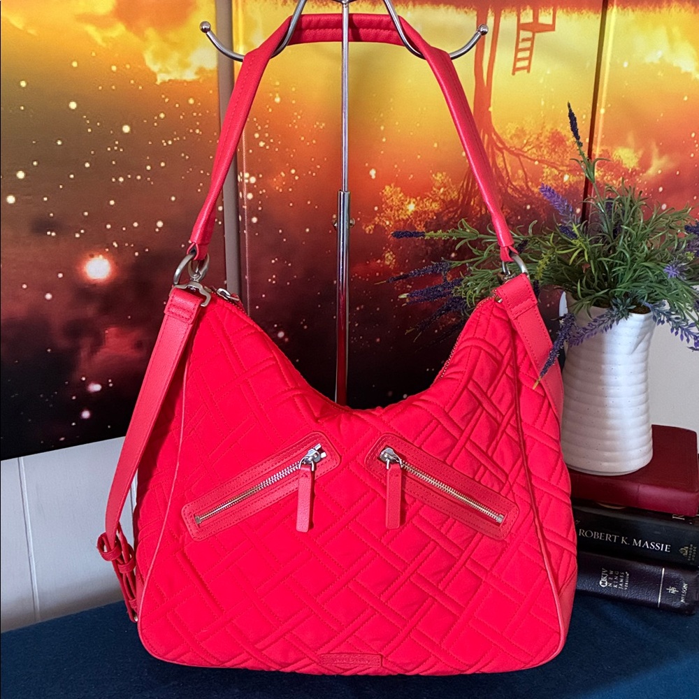 Vera Bradley Red Quilted Shoulder Bag